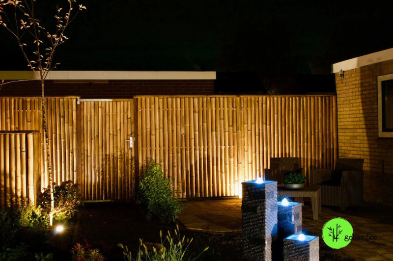 inspirace bambusový plot